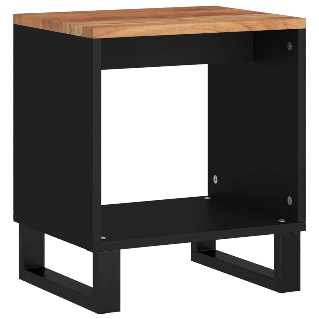 Tavolino da Soggiorno 40x31x46 cm Massello Acacia e Multistrato
