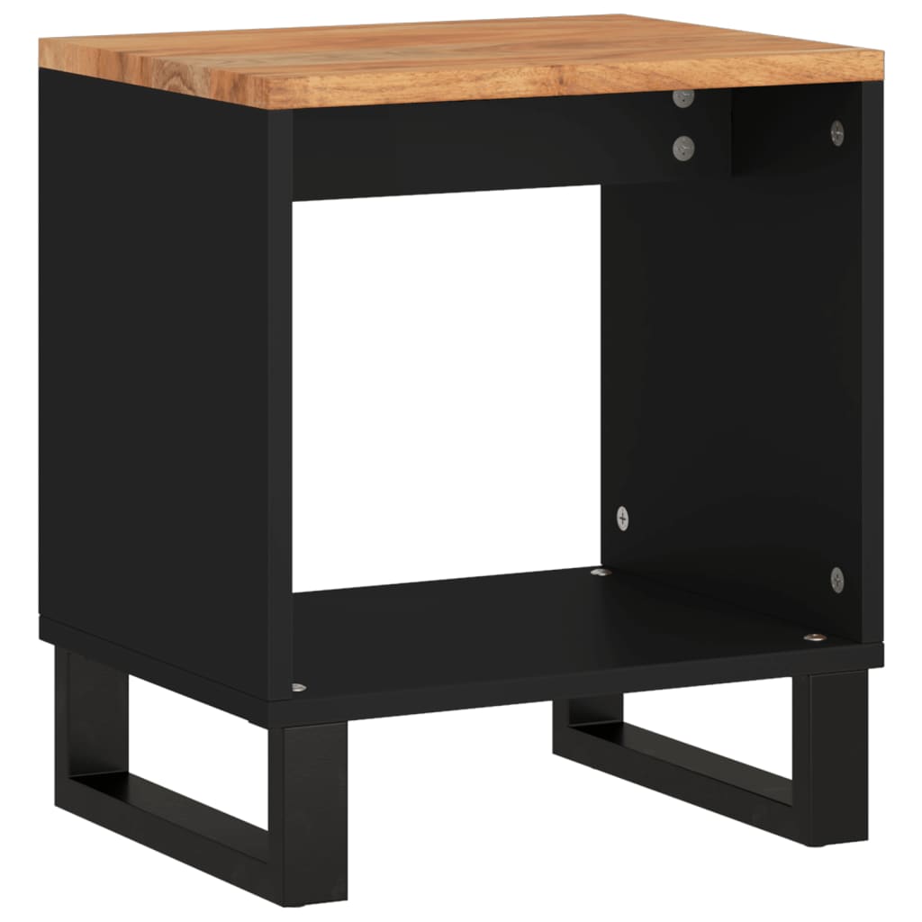 Tavolino da Soggiorno 40x31x46 cm Massello Acacia e Multistrato