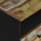 Comodini 2pz in Legno Massello di Recupero e Legno Multistrato