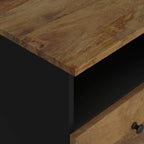 Comodino in Legno Massello di Mango e Legno Multistrato