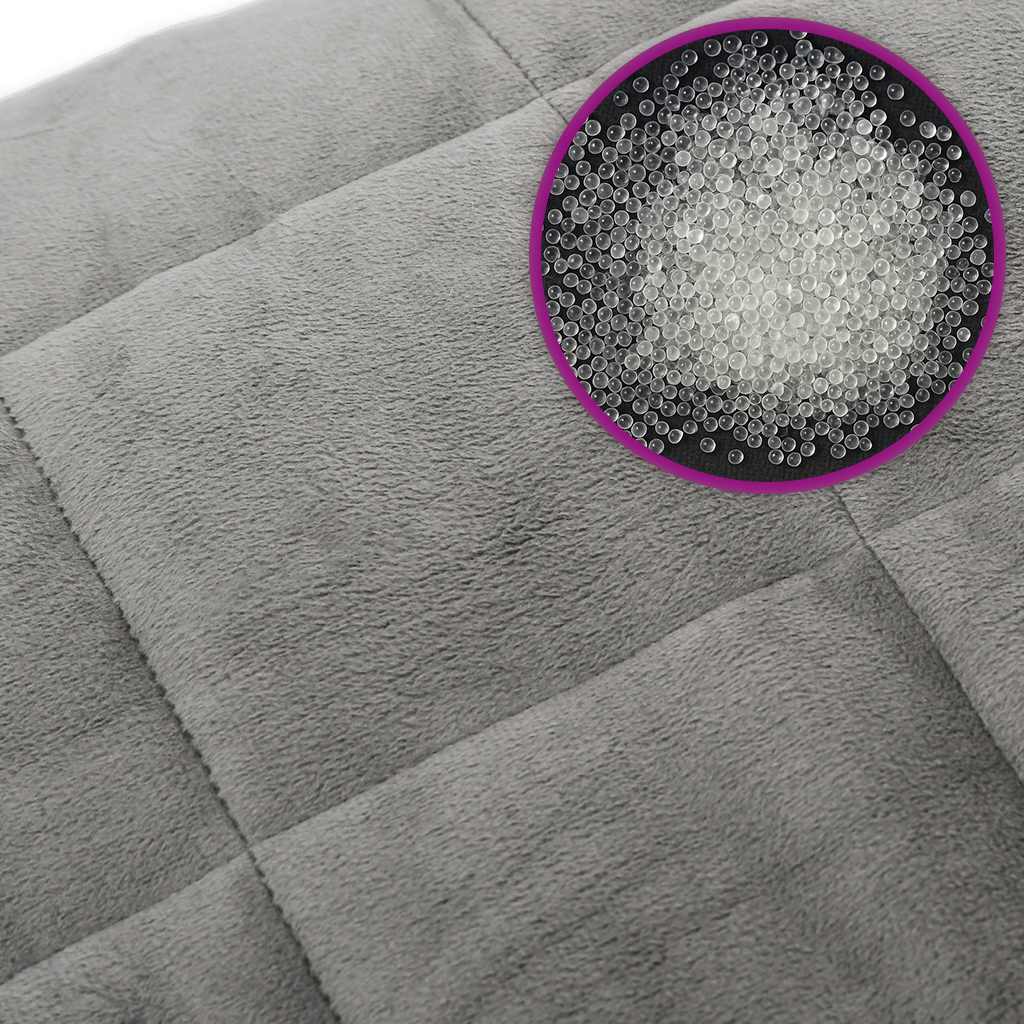 Coperta Ponderata Grigia 120x180 cm 9 kg Tessuto