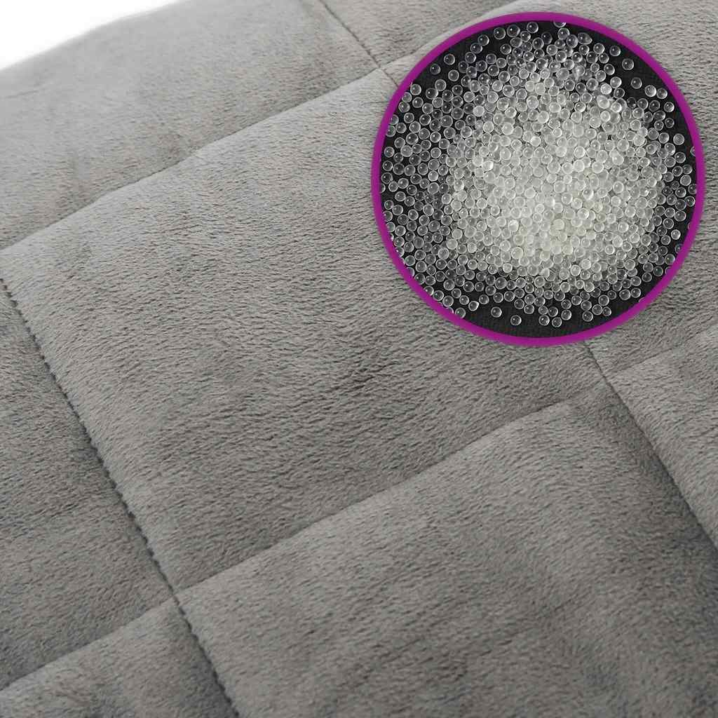 Coperta Ponderata Grigia 138x200 cm 6 kg Tessuto