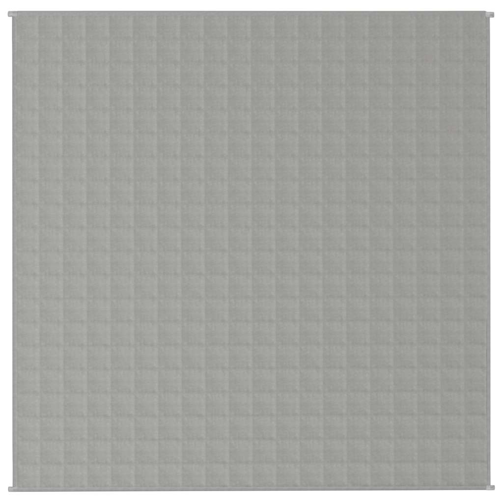 Coperta Ponderata Grigia 200x200 cm 9 kg Tessuto