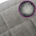 Coperta Ponderata Grigia 200x200 cm 9 kg Tessuto