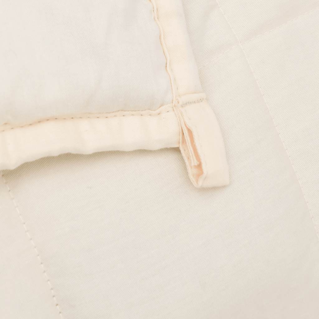 Coperta Ponderata Crema Chiaro 120x180 cm 9 kg Tessuto