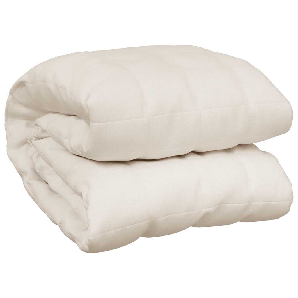Coperta Ponderata Crema Chiaro 138x200 cm 10 kg Tessuto