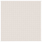 Coperta Ponderata Crema Chiaro 200x200 cm 13 kg Tessuto