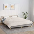 Coperta Ponderata Crema Chiaro 200x225 cm 13 kg Tessuto