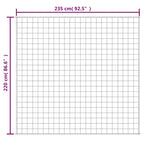 Coperta Ponderata Grigia 220x235 cm 11 kg Tessuto