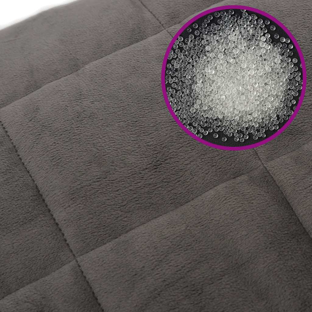 Coperta Ponderata Grigia 220x235 cm 15 kg Tessuto
