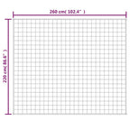 Coperta Ponderata Grigia 220x260 cm 15 kg Tessuto