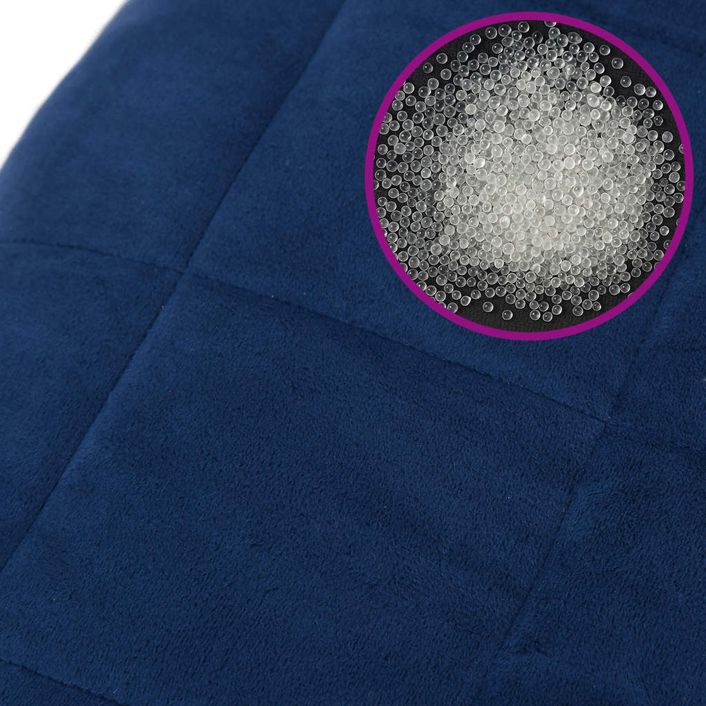 Coperta Ponderata Blu 150x200 cm 7 kg Tessuto