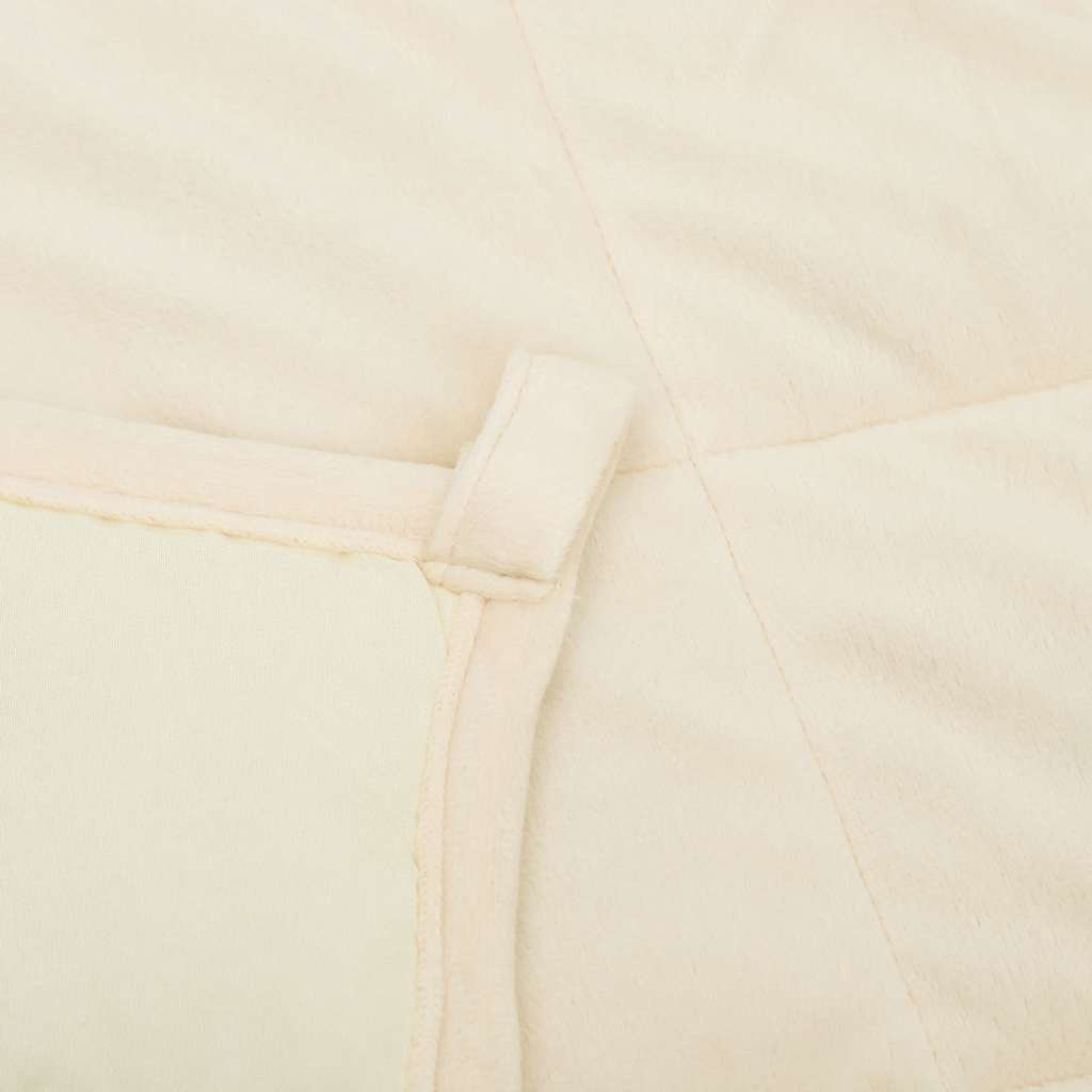 Coperta Ponderata Crema Chiaro 138x200 cm 10 kg Tessuto