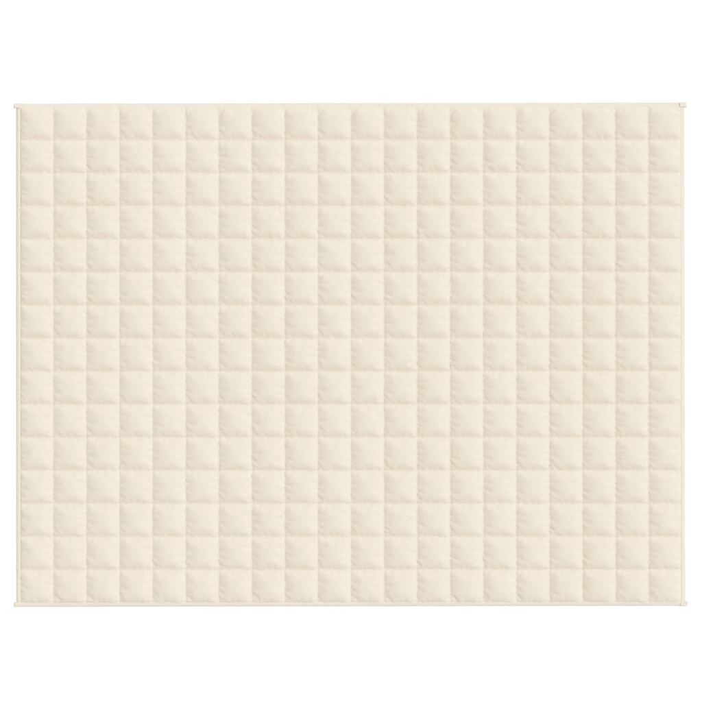 Coperta Ponderata Crema Chiaro 150x200 cm 7 kg Tessuto