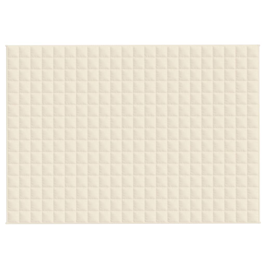 Coperta Ponderata Crema Chiaro 155x220 cm 7 kg Tessuto