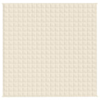 Coperta Ponderata Crema Chiaro 200x200 cm 9 kg Tessuto