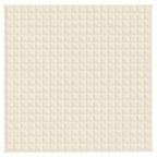 Coperta Ponderata Crema Chiaro 200x200 cm 13 kg Tessuto