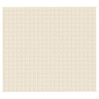 Coperta Ponderata Crema Chiaro 200x225 cm 9 kg Tessuto