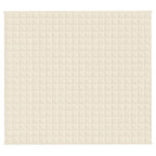 Coperta Ponderata Crema Chiaro 200x225 cm 13 kg Tessuto