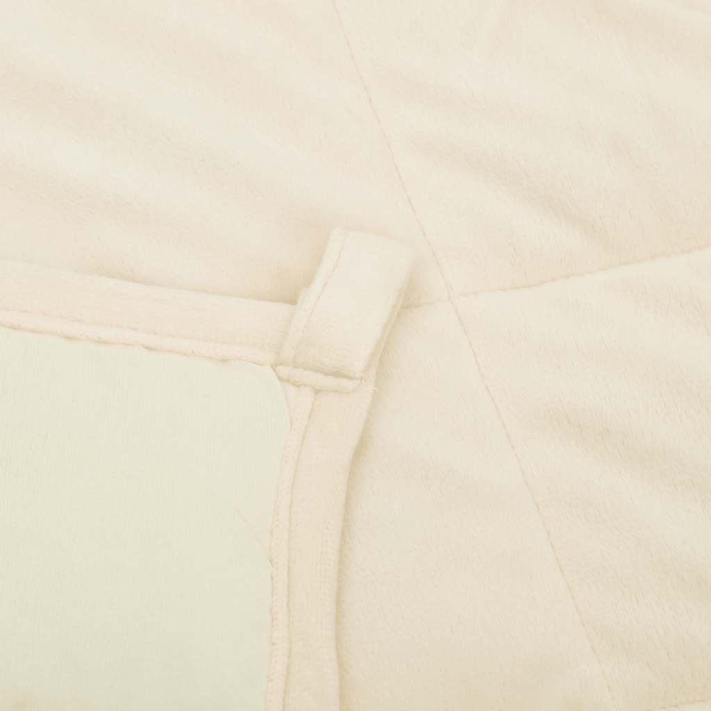 Coperta Ponderata Crema Chiaro 220x260 cm 11 kg Tessuto