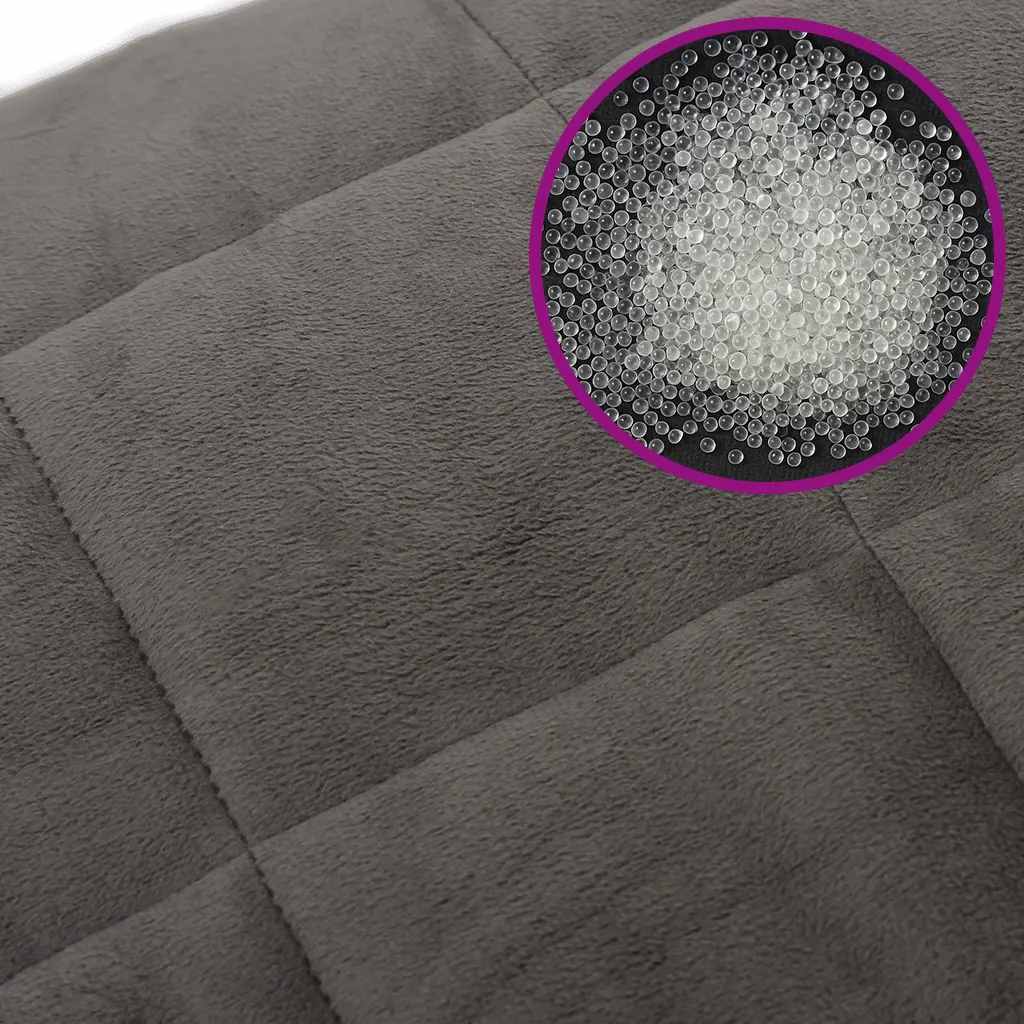 Coperta Ponderata con Copertura Grigia 120x180 cm 9 kg Tessuto