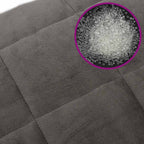 Coperta Ponderata con Copertura Grigia 138x200 cm 6 kg Tessuto