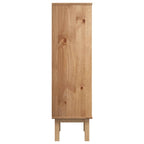 Scarpiera OTTA con 3 Cassetti Marrone e Bianco in Legno di Pino