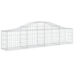 Cesto Gabbione ad Arco 200x30x40/60 cm Ferro Zincato