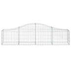Cesto Gabbione ad Arco 200x30x40/60 cm Ferro Zincato