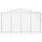 Cesto Gabbione ad Arco 200x30x100/120 cm Ferro Zincato
