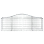 Cesto Gabbione ad Arco 200x50x60/80 cm Ferro Zincato
