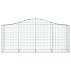 Cesto Gabbione ad Arco 200x50x80/100 cm Ferro Zincato