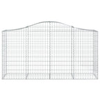 Cesto Gabbione ad Arco 200x50x100/120 cm Ferro Zincato
