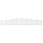Cesto Gabbione ad Arco 400x30x40/60 cm Ferro Zincato