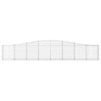 Cesto Gabbione ad Arco 400x30x60/80 cm Ferro Zincato