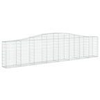 Cesto Gabbione ad Arco 400x30x80/100 cm Ferro Zincato