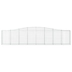 Cesto Gabbione ad Arco 400x30x80/100 cm Ferro Zincato