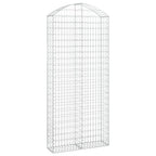 Cesto Gabbione ad Arco 100x30x220/240 cm Ferro Zincato