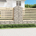 Cesto Gabbione ad Arco 100x30x220/240 cm Ferro Zincato