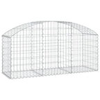 Cesto Gabbione ad Arco 150x50x60/80 cm Ferro Zincato