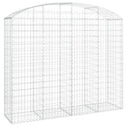 Cesto Gabbione ad Arco 200x50x160/180 cm Ferro Zincato