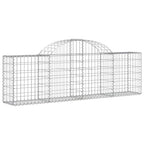 Cesto Gabbione ad Arco 200x30x60/80 cm Ferro Zincato