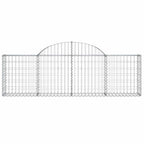 Cesto Gabbione ad Arco 200x30x60/80 cm Ferro Zincato