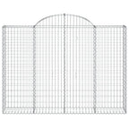 Cesto Gabbione ad Arco 200x30x140/160 cm Ferro Zincato