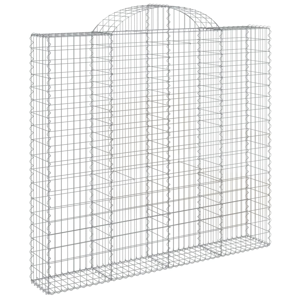 Cesto Gabbione ad Arco 200x30x180/200 cm Ferro Zincato