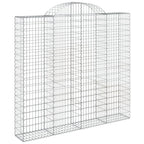 Cesto Gabbione ad Arco 200x30x180/200 cm Ferro Zincato