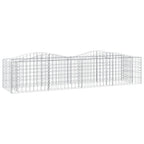 Gabbione ad Arco con Letto Rialzato 200x50x50 cm Ferro Zincato