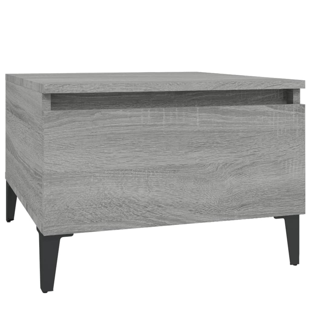 Tavolino Grigio Sonoma 50x46x35 cm in Legno Multistrato