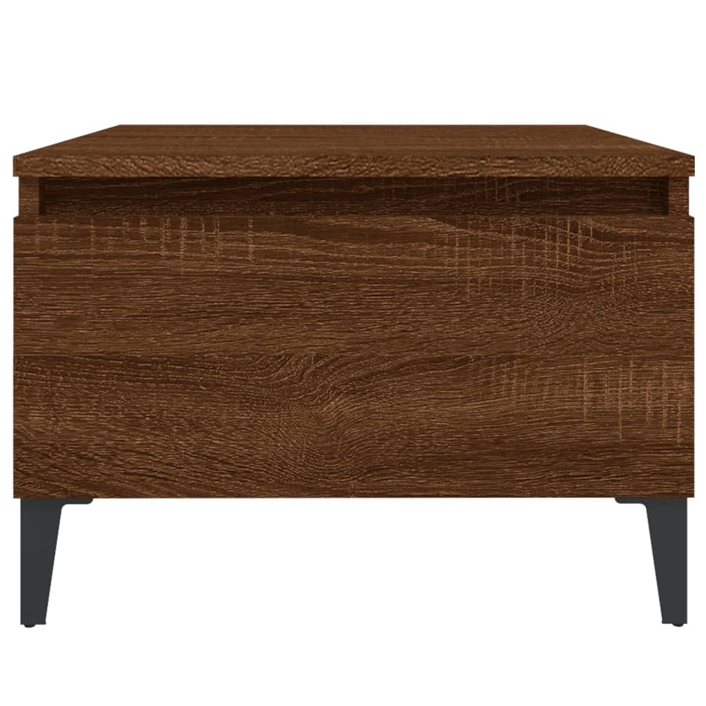 Tavolino da Salotto Rovere Marrone 50x46x35cm Legno Multistrato