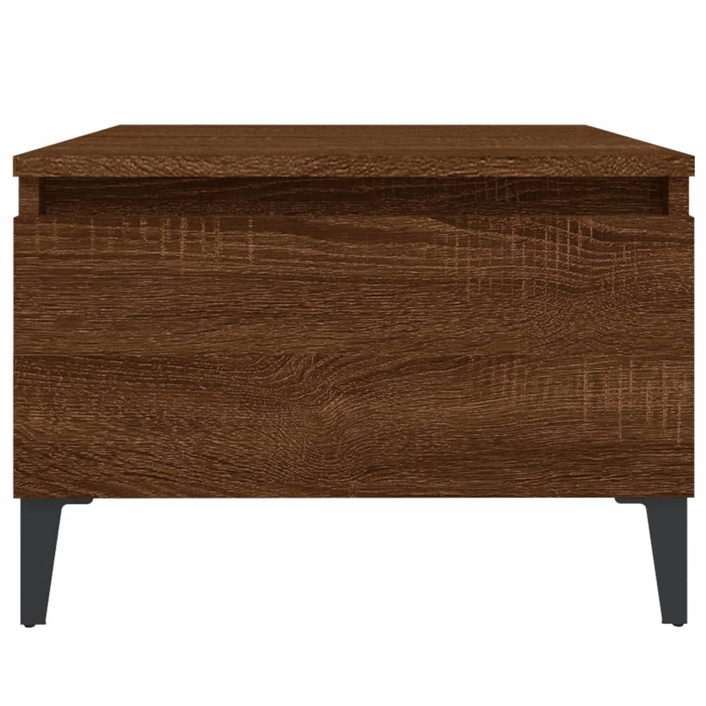 Tavolini 2pz Rovere Marrone 50x46x35cm in Legno Multistrato